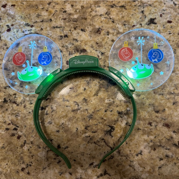 Disney Accessories - Disney Green Light-Up Alien Headband